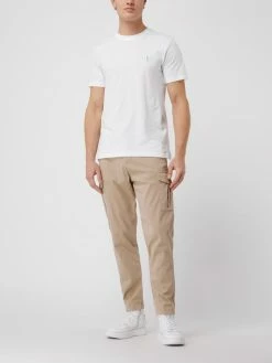 Selected Homme Slim Tapered Fit Cargoshose Mit Stretch-Anteil Modell 'Wick' - Beige
