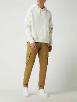 Alpha Industries Cargohose Mit Label-Details Modell 'COMBAT' - Khaki